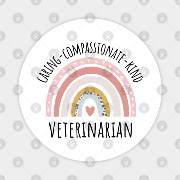 Veterinarian Pastel Rainbow Magnet by IndigoPine